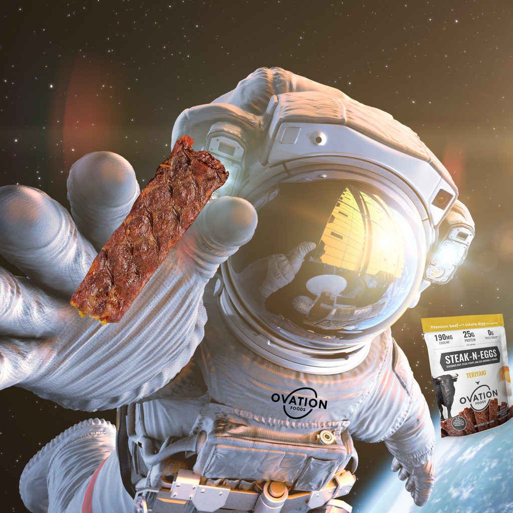 Ovation Food's Steak-N-Eggs: A Tasty Astronaut-Inspired On-The-Go Snack
